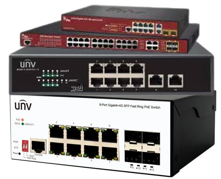 Uniview and IFS PoE network switches